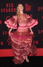 ISABELLA BOYLSTON at Red Sparrow Premiere in New York 02/26/2018