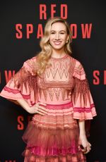 ISABELLA BOYLSTON at Red Sparrow Premiere in New York 02/26/2018