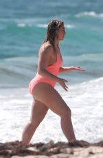 ISKRA LAWRENCE and NINA AGDAL in Bathing Suit on the Set of Aerie Photoshoot in Tulum 02/21/2018