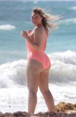 ISKRA LAWRENCE and NINA AGDAL in Bathing Suit on the Set of Aerie Photoshoot in Tulum 02/21/2018