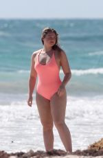 ISKRA LAWRENCE and NINA AGDAL in Bathing Suit on the Set of Aerie Photoshoot in Tulum 02/21/2018