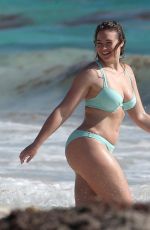 ISKRA LAWRENCE and NINA AGDAL in Bathing Suit on the Set of Aerie Photoshoot in Tulum 02/21/2018