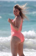 ISKRA LAWRENCE and NINA AGDAL in Bathing Suit on the Set of Aerie Photoshoot in Tulum 02/21/2018