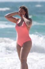 ISKRA LAWRENCE and NINA AGDAL in Bathing Suit on the Set of Aerie Photoshoot in Tulum 02/21/2018