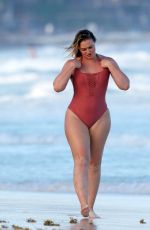 ISKRA LAWRENCE in Swimsuit at a Beach in Tulum 02/21/2018