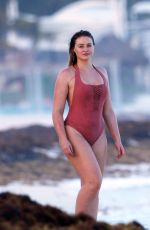 ISKRA LAWRENCE in Swimsuit at a Beach in Tulum 02/21/2018