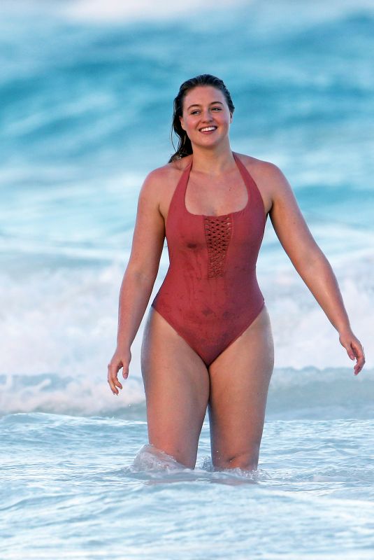 ISKRA LAWRENCE in Swimsuit at a Beach in Tulum 02/21/2018
