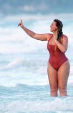 ISKRA LAWRENCE in Swimsuit at a Beach in Tulum 02/21/2018