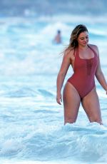 ISKRA LAWRENCE in Swimsuit at a Beach in Tulum 02/21/2018