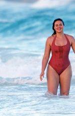 ISKRA LAWRENCE in Swimsuit at a Beach in Tulum 02/21/2018