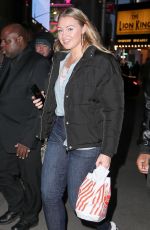 ISKRA LAWRENCE Leaves TRL Studios in New York 01/31/2018