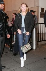 ISKRA LAWRENCE Leaves TRL Studios in New York 01/31/2018