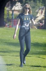 JAIME KING at a Park in Beverly Hills 02/04/2018