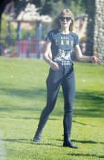 JAIME KING at a Park in Beverly Hills 02/04/2018