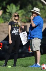 JAIME KING at a Park in Beverly Hills 02/04/2018
