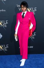 JANELLE MONAE at A Wrinkle in Time Premiere in Los Angeles 02/26/2018
