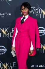 JANELLE MONAE at A Wrinkle in Time Premiere in Los Angeles 02/26/2018