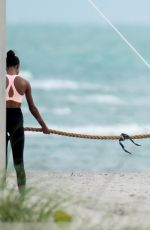 JASMINE TOOKES and JOSEPHINE SKRIVER at a VS Photoshoot in Miami 02/19/2018
