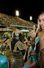 JASMINE TOOKES at Sambadrome Carnaval in Rio De Janeiro 02/12/2018