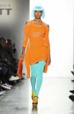 JASMINE TOOKES on the Runway of Jeremy Scott Fashion Show in New York 02/08/2018