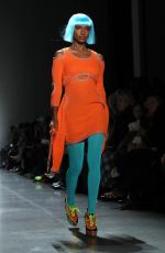 JASMINE TOOKES on the Runway of Jeremy Scott Fashion Show in New York 02/08/2018