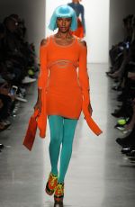 JASMINE TOOKES on the Runway of Jeremy Scott Fashion Show in New York 02/08/2018