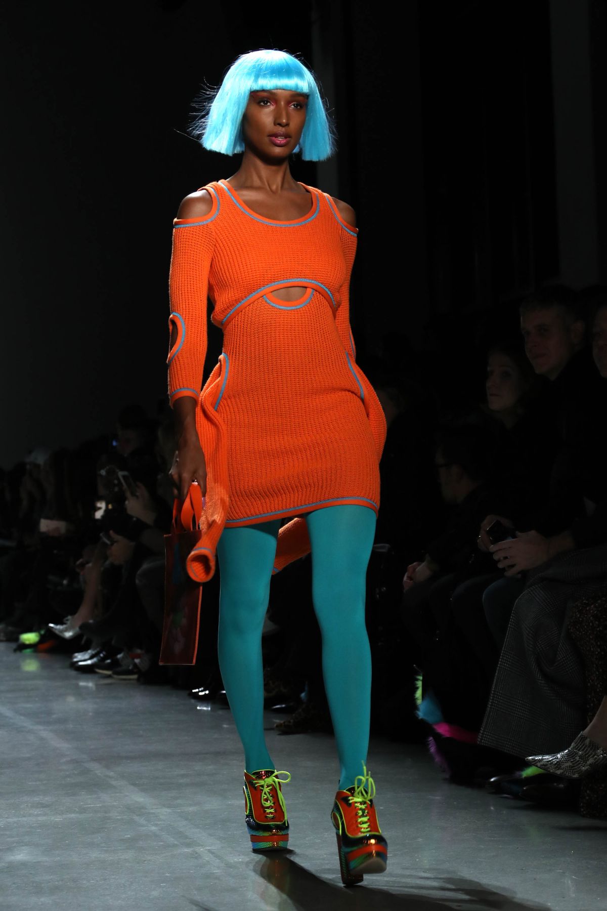 JASMINE TOOKES on the Runway of Jeremy Scott Fashion Show in New York ...