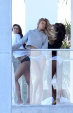 JASMINE TOOKES, ROMEE STRIJD and TAYLOR HILL on the Set of a Photoshoot in Miami 02/16/2018