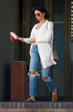 JENNA DEWAN in Ripped Jeans Out in Beverly Hills 02/19/2018