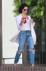 JENNA DEWAN in Ripped Jeans Out in Beverly Hills 02/19/2018