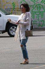 JENNA DEWAN in Ripped Jeans Out in Beverly Hills 02/19/2018