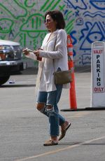 JENNA DEWAN in Ripped Jeans Out in Beverly Hills 02/19/2018