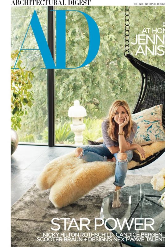 JENNIFER ANISTON in Architectural Digest, March 2018 Issue