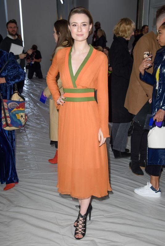 JENNIFER KIRBY at Jasper Conran Show at London Fashion Week 02/17/2018