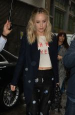 JENNIFER LAWRENCE Arrives at KissFM in Kent 02/19/2018