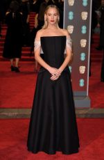 JENNIFER LAWRENCE at BAFTA Film Awards 2018 in London 02/18/2018