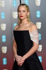 JENNIFER LAWRENCE at BAFTA Film Awards 2018 in London 02/18/2018