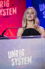 JENNIFER LAWRENCE at Unrigged Live! at 2018 Unrig the System Summit in New Orleans 02/03/2018