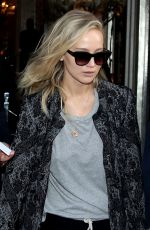 JENNIFER LAWRENCE Leaves Claridges Hotel in London 02/22/2018