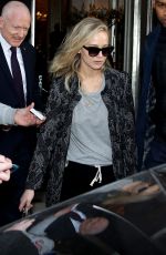 JENNIFER LAWRENCE Leaves Claridges Hotel in London 02/22/2018