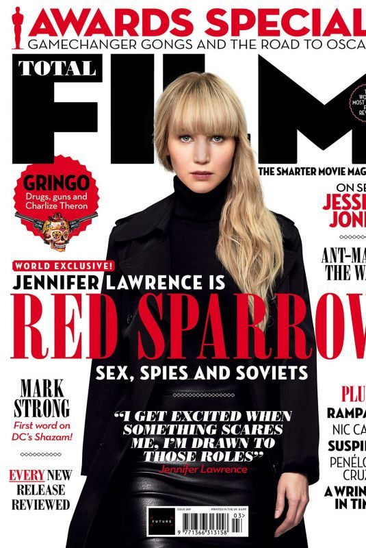 JENNIFER LAWRENCE on the Cover of Total Film Magazine, March 2018