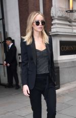 JENNIFER LAWRENCE Out and About in London 02/20/2018
