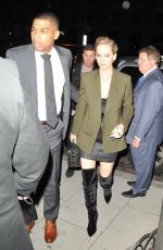 JENNIFER LAWRENCE Out for Dinner in Washington 02/15/2018