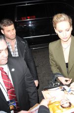 JENNIFER LAWRENCE Out for Dinner in Washington 02/15/2018