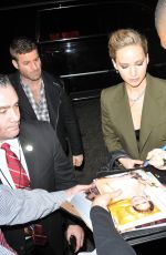 JENNIFER LAWRENCE Out for Dinner in Washington 02/15/2018