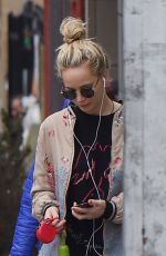 JENNIFER LAWRENCE Out with Her Dog in New York 02/24/2018