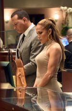 JENNIFER LOPEZ and Alex Rodriguez Shopping for Jewelry in Miami 02/14/2018