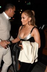 JENNIFER LOPEZ Out for Dinner at Casa Tua in Miami 02/14/2018