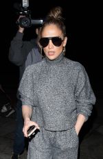 JENNIFER LOPEZ Out for Dinner at Craig