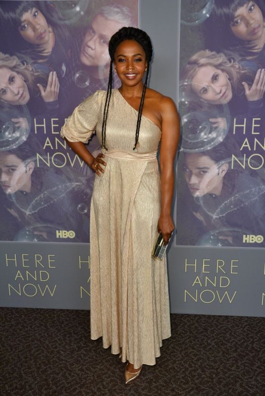 JERRIKA HINTON at Here and Now Premiere in Los Angeles 02/05/2018